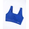 image:imageAUROLA Power Womens Square Back Basic Sports Bra  Square Neck Padded Low Impact Yoga Bra Workout Crop TopKlein Blue