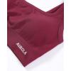image:imageAUROLA Power Womens Square Back Basic Sports Bra  Square Neck Padded Low Impact Yoga Bra Workout Crop TopMagenta