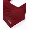 image:imageAUROLA Power Womens Square Back Basic Sports Bra  Square Neck Padded Low Impact Yoga Bra Workout Crop TopMaroon