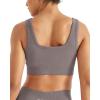 image:imageAUROLA Power Womens Square Back Basic Sports Bra  Square Neck Padded Low Impact Yoga Bra Workout Crop TopMocha
