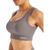 image:imageAUROLA Power Womens Square Back Basic Sports Bra  Square Neck Padded Low Impact Yoga Bra Workout Crop TopMocha