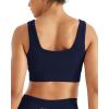 image:imageAUROLA Power Womens Square Back Basic Sports Bra  Square Neck Padded Low Impact Yoga Bra Workout Crop TopNaval Academy