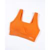 image:imageAUROLA Power Womens Square Back Basic Sports Bra  Square Neck Padded Low Impact Yoga Bra Workout Crop TopPersimmon Orange