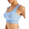 image:imageAUROLA Power Womens Square Back Basic Sports Bra  Square Neck Padded Low Impact Yoga Bra Workout Crop TopSky Light
