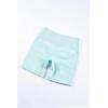 image:imageAUROLA Power Workout Shorts for Women Tummy Control Squat Proof Ribbed Thick Seamless Scrunch Active ShortBlue Light