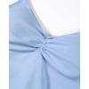 image:imageAUROLA Womens Influence Longline Strappy Halter Workout Tank TopAiry Blue