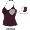 image:imageAUROLA Womens Influence Longline Strappy Halter Workout Tank TopBlack Cherry