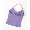 image:imageAUROLA Womens Influence Longline Strappy Halter Workout Tank TopChalk Violet