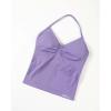 image:imageAUROLA Womens Influence Longline Strappy Halter Workout Tank TopChalk Violet