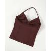 image:imageAUROLA Womens Influence Longline Strappy Halter Workout Tank TopCinnamon