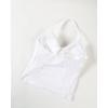 image:imageAUROLA Womens Influence Longline Strappy Halter Workout Tank TopCrescent White
