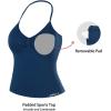 image:imageAUROLA Womens Influence Longline Strappy Halter Workout Tank TopEnsign Blue