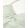 image:imageAUROLA Womens Influence Longline Strappy Halter Workout Tank TopFog Green