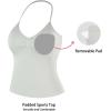 image:imageAUROLA Womens Influence Longline Strappy Halter Workout Tank TopGlacier Gray