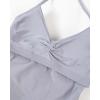 image:imageAUROLA Womens Influence Longline Strappy Halter Workout Tank TopLilac Gray