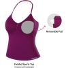 image:imageAUROLA Womens Influence Longline Strappy Halter Workout Tank TopMagenta