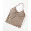 image:imageAUROLA Womens Influence Longline Strappy Halter Workout Tank TopNatural