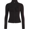 image:imageAUROLA Influence Athletic Workout Jacket for Women Lightweight Slim Fit Full Zip Running Yoga Sports Jacket with Thumb HolesCoffee