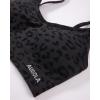 image:imageAUROLA Leopard Sports Bras for WomenBackless Padded Strappy Seamless Workout Gym Yoga Active TopsLeo Black