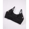 image:imageAUROLA Leopard Sports Bras for WomenBackless Padded Strappy Seamless Workout Gym Yoga Active TopsLeo Black