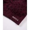 image:imageAUROLA Leopard Sports Bras for WomenBackless Padded Strappy Seamless Workout Gym Yoga Active TopsLeo Black Cherry