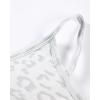 image:imageAUROLA Leopard Sports Bras for WomenBackless Padded Strappy Seamless Workout Gym Yoga Active TopsLeo Light Grey