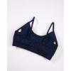 image:imageAUROLA Leopard Sports Bras for WomenBackless Padded Strappy Seamless Workout Gym Yoga Active TopsLeo Navy