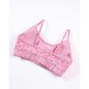 image:imageAUROLA Leopard Sports Bras for WomenBackless Padded Strappy Seamless Workout Gym Yoga Active TopsLeo Pink