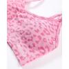 image:imageAUROLA Leopard Sports Bras for WomenBackless Padded Strappy Seamless Workout Gym Yoga Active TopsLeo Pink