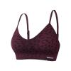 image:imageAUROLA Leopard Sports Bras for WomenBackless Padded Strappy Seamless Workout Gym Yoga Active TopsLeo Black Cherry