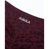 image:imageAUROLA Leopard Workout Shorts for WomenGym Shorts Scrunch Butt Seamless Athletic ShortsLeo Black Cherry