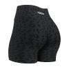 image:imageAUROLA Leopard Workout Shorts for WomenGym Shorts Scrunch Butt Seamless Athletic ShortsLeo Black