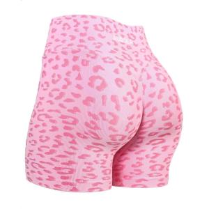 image:imageAUROLA Leopard Workout Shorts for WomenGym Shorts Scrunch Butt Seamless Athletic ShortsLeo Pink