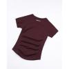 image:imageAUROLA Influence Seamless Workout T Shirt for Women Short Sleeve Slim Fit Basic Tee Yoga Gym Going Out Crop TopBlack Cherry
