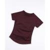 image:imageAUROLA Influence Seamless Workout T Shirt for Women Short Sleeve Slim Fit Basic Tee Yoga Gym Going Out Crop TopBlack Cherry