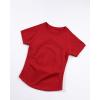 image:imageAUROLA Influence Seamless Workout T Shirt for Women Short Sleeve Slim Fit Basic Tee Yoga Gym Going Out Crop TopChili Red