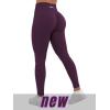 image:imageAUROLA Influence Workout Leggings for Women Seamless Compression Tummy Control Leggings Mid Rise Yoga PantsBlackberry Purple