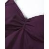 image:imageAUROLA Influence Longline Strappy Workout Halter Tops for WomenRemovable Cups Padded Bras Impact Gym Yoga Sleeveless TopBlackberry Purple