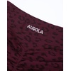 image:imageAUROLA Leopard Cheetah Workout Shorts for WomenGym Shorts Scrunch Butt Seamless Yoga Athletic ShortsLeo Black Cherry