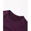 image:imageAUROLA Influence Crop Top Workout Shirts for Women UltraSoft Seamless Gym T Shirts Short Sleeve Running Workout TopsBlackberry Purple