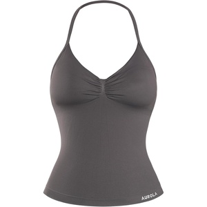image:imageAUROLA Womens Influence Longline Strappy Builtin Shelf Bra Tank TopPlum Truffle