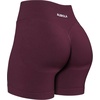 image:imageAUROLA Power Pro Workout Shorts for Women4 5 Scrunch Butt Lifting Tummy Control Squat Proof Seamless Gym ShortsBlack Cherry