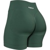 image:imageAUROLA Power Pro Workout Shorts for Women4 5 Scrunch Butt Lifting Tummy Control Squat Proof Seamless Gym ShortsEden Green