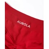 image:imageAUROLA Power Pro Workout Shorts for Women4 5 Scrunch Butt Lifting Tummy Control Squat Proof Seamless Gym ShortsFlame Red