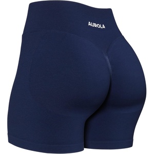 image:imageAUROLA Power Pro Workout Shorts for Women4 5 Scrunch Butt Lifting Tummy Control Squat Proof Seamless Gym ShortsNaval Academy