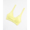 image:imageAUROLA Influence Halter Backless VNeck Sports Bra for Women OpenBack Padded Yoga Workout Crop Top with Adjustable StrapsElfin Yellow