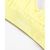 image:imageAUROLA Influence Halter Backless VNeck Sports Bra for Women OpenBack Padded Yoga Workout Crop Top with Adjustable StrapsElfin Yellow