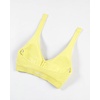 image:imageAUROLA Influence Halter Backless VNeck Sports Bra for Women OpenBack Padded Yoga Workout Crop Top with Adjustable StrapsElfin Yellow