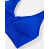 image:imageAUROLA Influence Halter Backless VNeck Sports Bra for Women OpenBack Padded Yoga Workout Crop Top with Adjustable StrapsKlein Blue