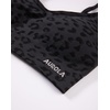 image:imageAUROLA Leopard Cheetah Sports Bras for WomenBackless Padded Strappy Seamless Workout Gym Yoga Active TopsLeo Black
